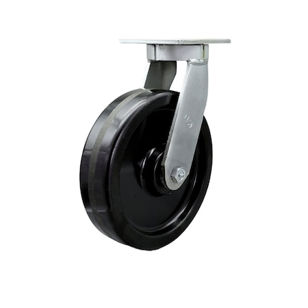 Service Caster 10'' Extra Heavy Duty Phenolic Wheel Swivel Caster with Swivel Lock CRAN-SCC-KP92S1030-PHR-BSL